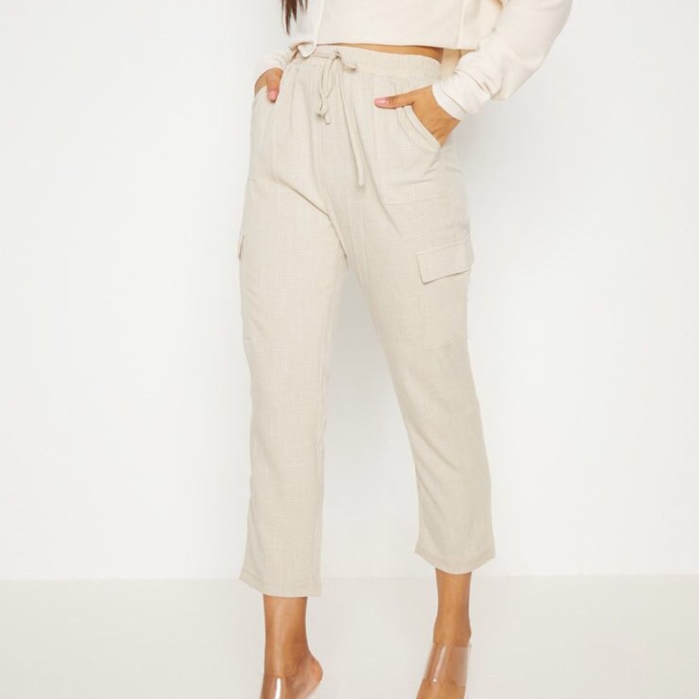Beige trousers